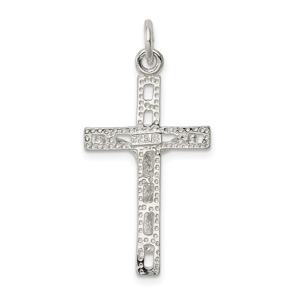 Million Charms 925 Sterling Silver Crucifix Necklace Charm Pendant - Picture 4 of 4
